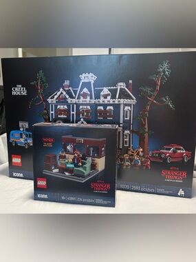 LEGO Stranger Things: The Creel House AND Stranger Things: WSQK Radio Station